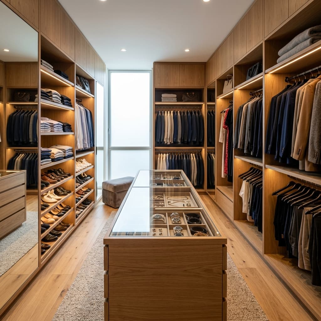 Ático Chamberí - Vestidor de Roble y Cristal Inteligente