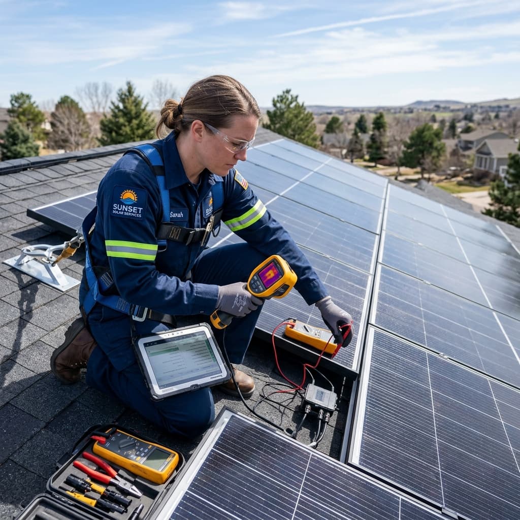 Mantenimiento placas solares