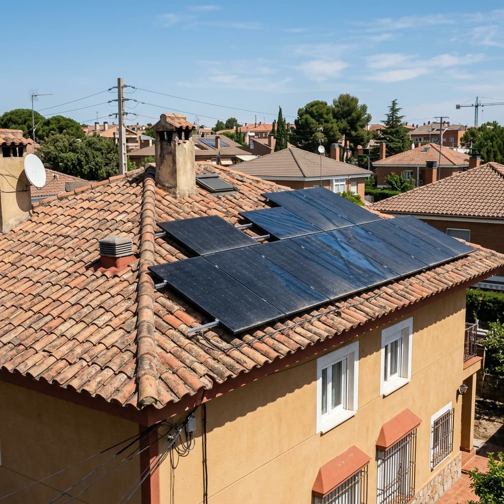 Placas Solares para Autoconsumo - Vivienda Unifamiliar Madrid
