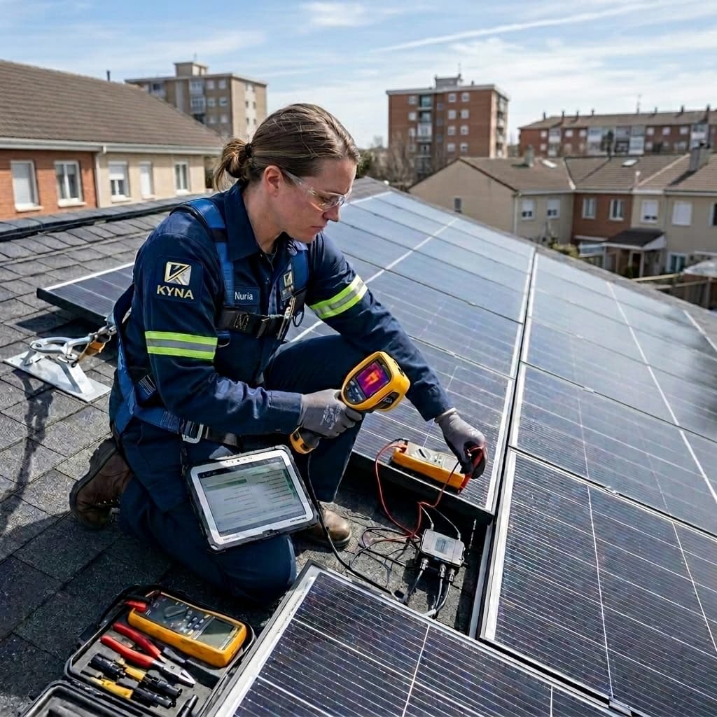Mantenimiento placas solares